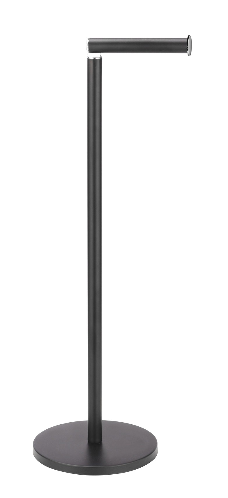 Wenko Držiak WC papiera 2v1, čierna, 21 x 17 x 55 cm Wenko Držiak WC papiera 2v1, čierna, 21 x 17 x 55 cm