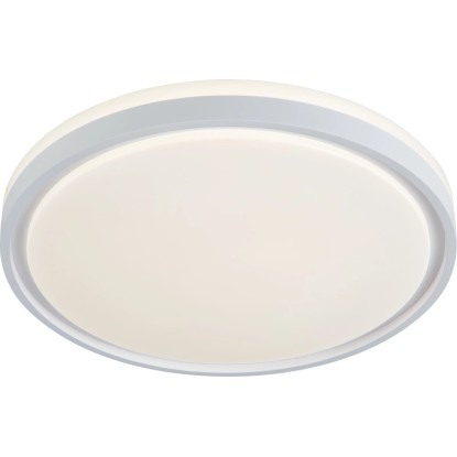 Biele okrúhle LED stropné svietidlo Angera, Ø 44,5 cm, pre vnútorné použitie. Biele okrúhle LED stropné svietidlo Angera, Ø 44,5 cm, pre vnútorné použitie.