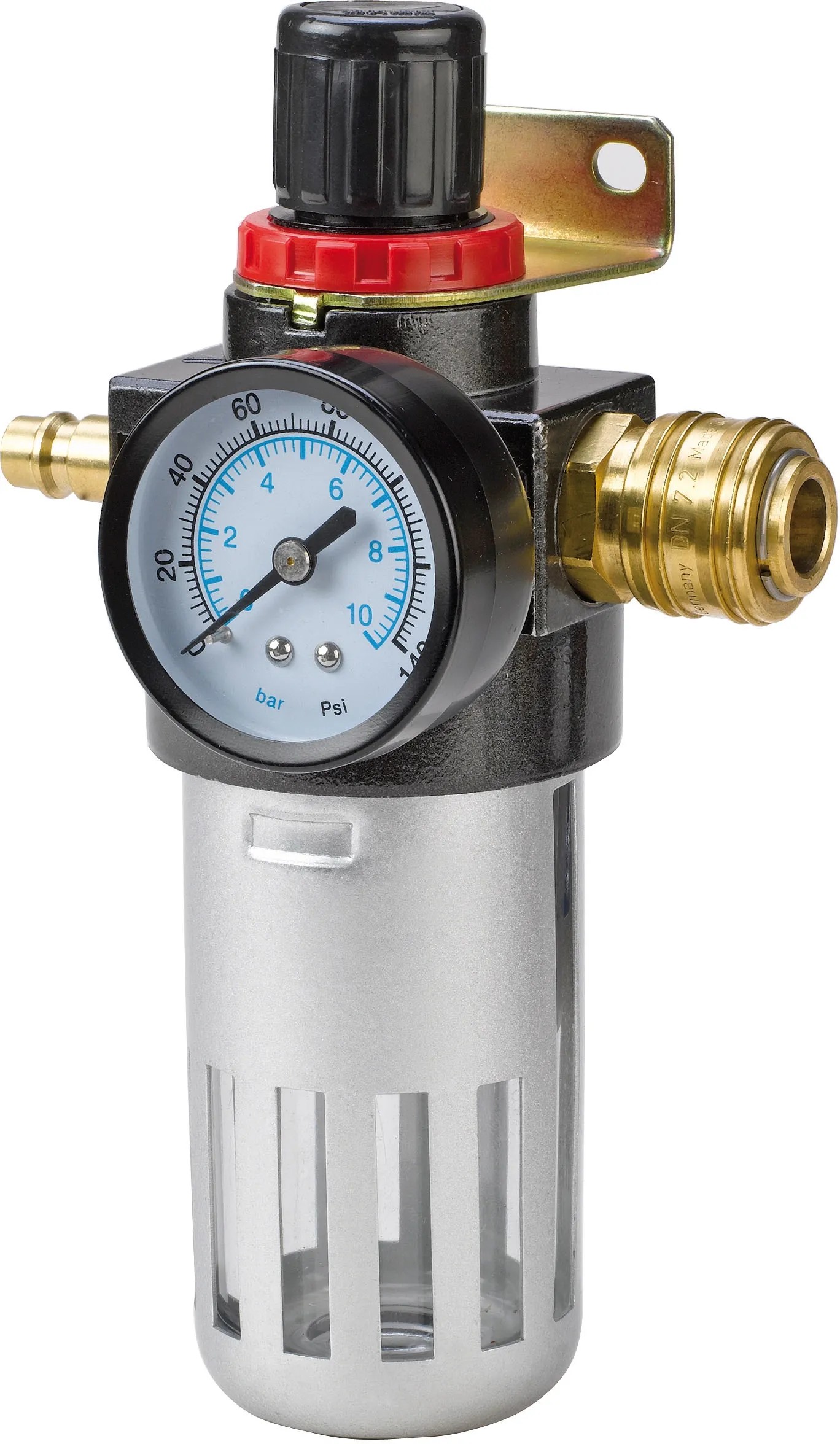Einhell Regulátor tlaku s filtrom, vnútorný závit 3/8" Einhell Regulátor tlaku s filtrom, vnútorný závit 3/8"