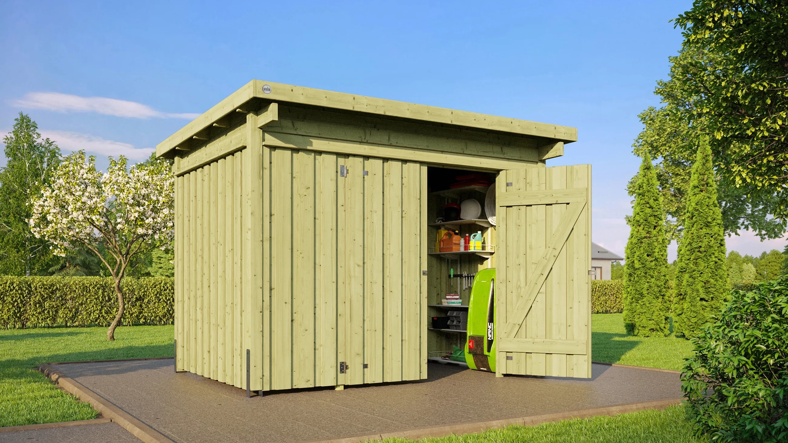 Weka Drevený sklad Varius, tlakovo impregnovaný, 288 x 199 cm Weka Drevený sklad Varius, tlakovo impregnovaný, 288 x 199 cm