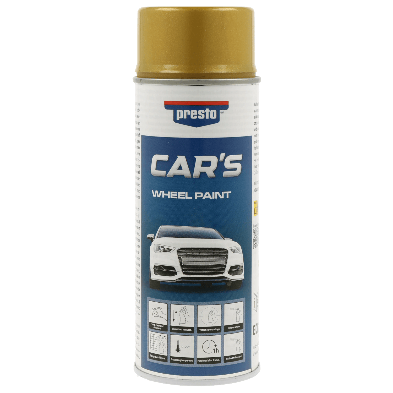 Presto Cars Na disky zlatý 400 ml Presto Cars Na disky zlatý 400 ml