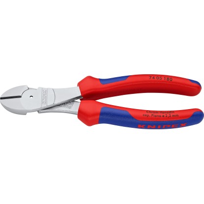 Knipex Silové bočné štiepacie kliešte, chrómované, viaczložkové návleky, 180 mm Knipex Silové bočné štiepacie kliešte, chrómované, viaczložkové návleky, 180 mm