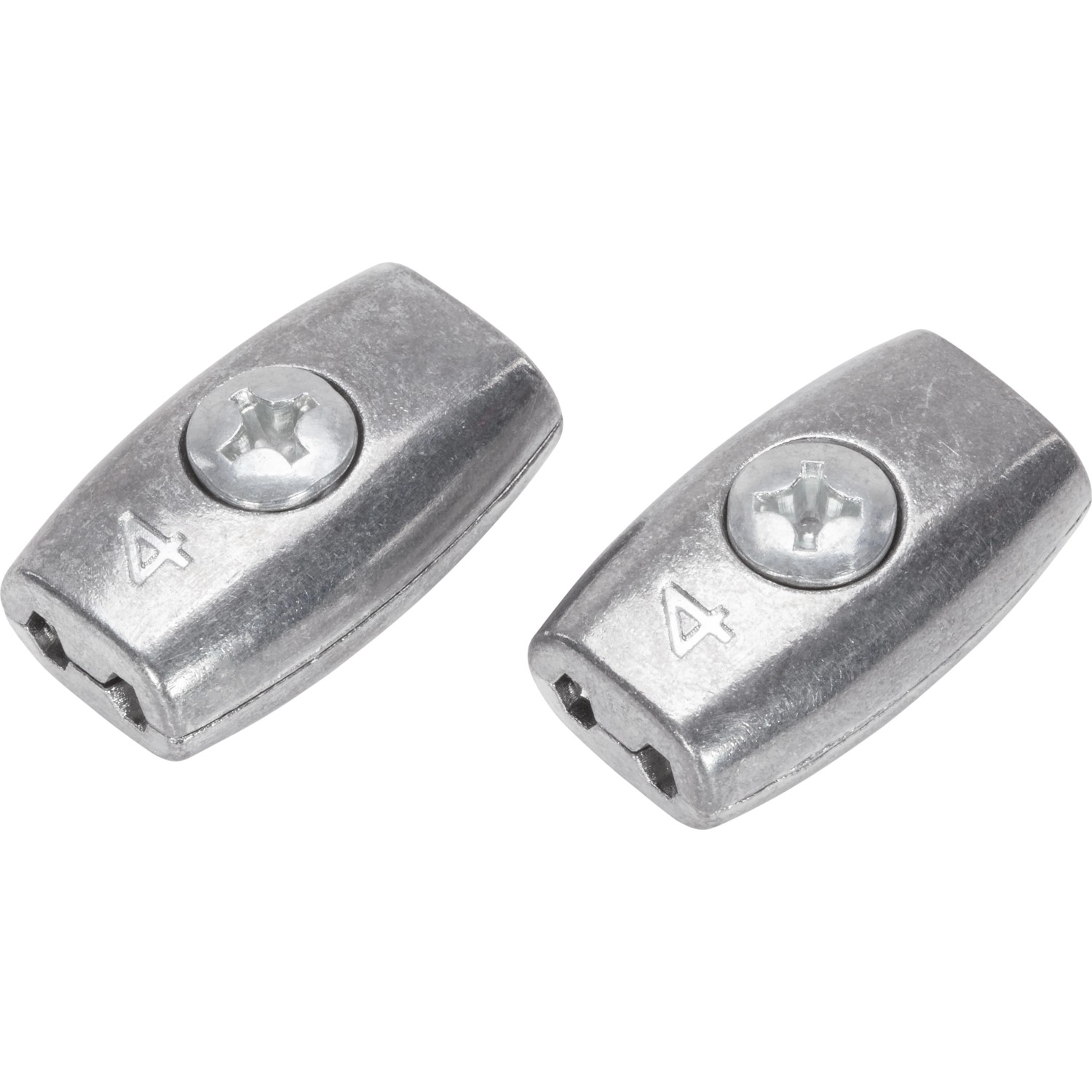 LUX Lanová svorka oválna nerezová oceľ, 2 ks, pre laná s pr. 4 mm LUX Lanová svorka oválna nerezová oceľ, 2 ks, pre laná s pr. 4 mm