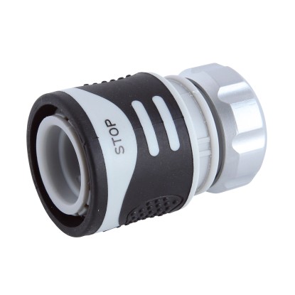 LUX Hadicová spojka kovová so stopventilom pre hadicu 12,5 mm (1/2palca) LUX Hadicová spojka kovová so stopventilom pre hadicu 12,5 mm (1/2palca)