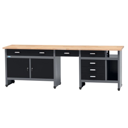 Küpper Dielenská sada 70425-9 - pracovný stôl, nástenná skrinka 240 cm Küpper Dielenská sada 70425-9 - pracovný stôl, nástenná skrinka 240 cm