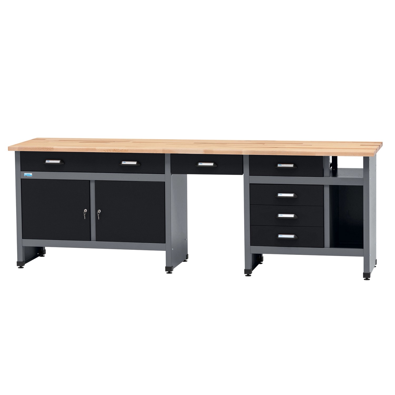 Küpper Dielenská sada 70425-9 - pracovný stôl, nástenná skrinka 240 cm Küpper Dielenská sada 70425-9 - pracovný stôl, nástenná skrinka 240 cm