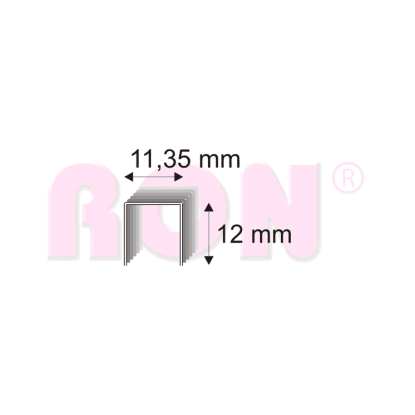 RON Spony čalúnnické 539/12 M, 11,35 x 12 mm, 5000 ks RON Spony čalúnnické 539/12 M, 11,35 x 12 mm, 5000 ks