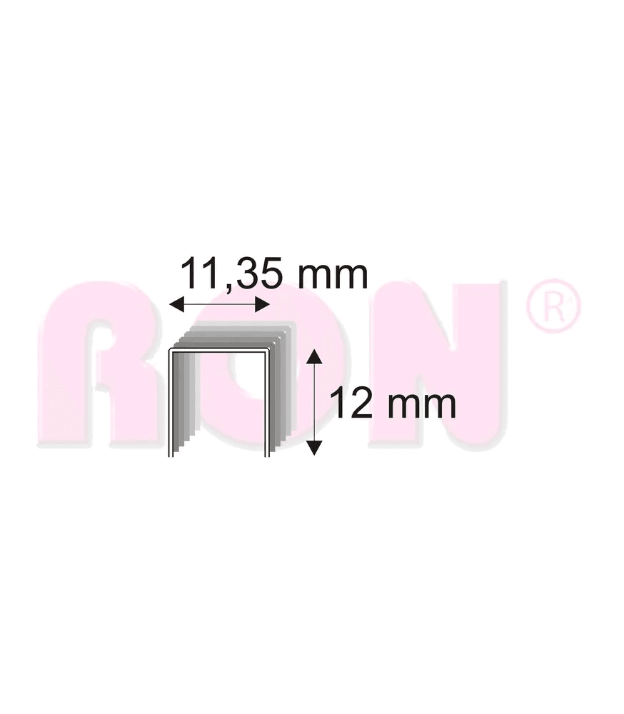 RON Spony čalúnnické 539/12 M, 11,35 x 12 mm, 5000 ks RON Spony čalúnnické 539/12 M, 11,35 x 12 mm, 5000 ks