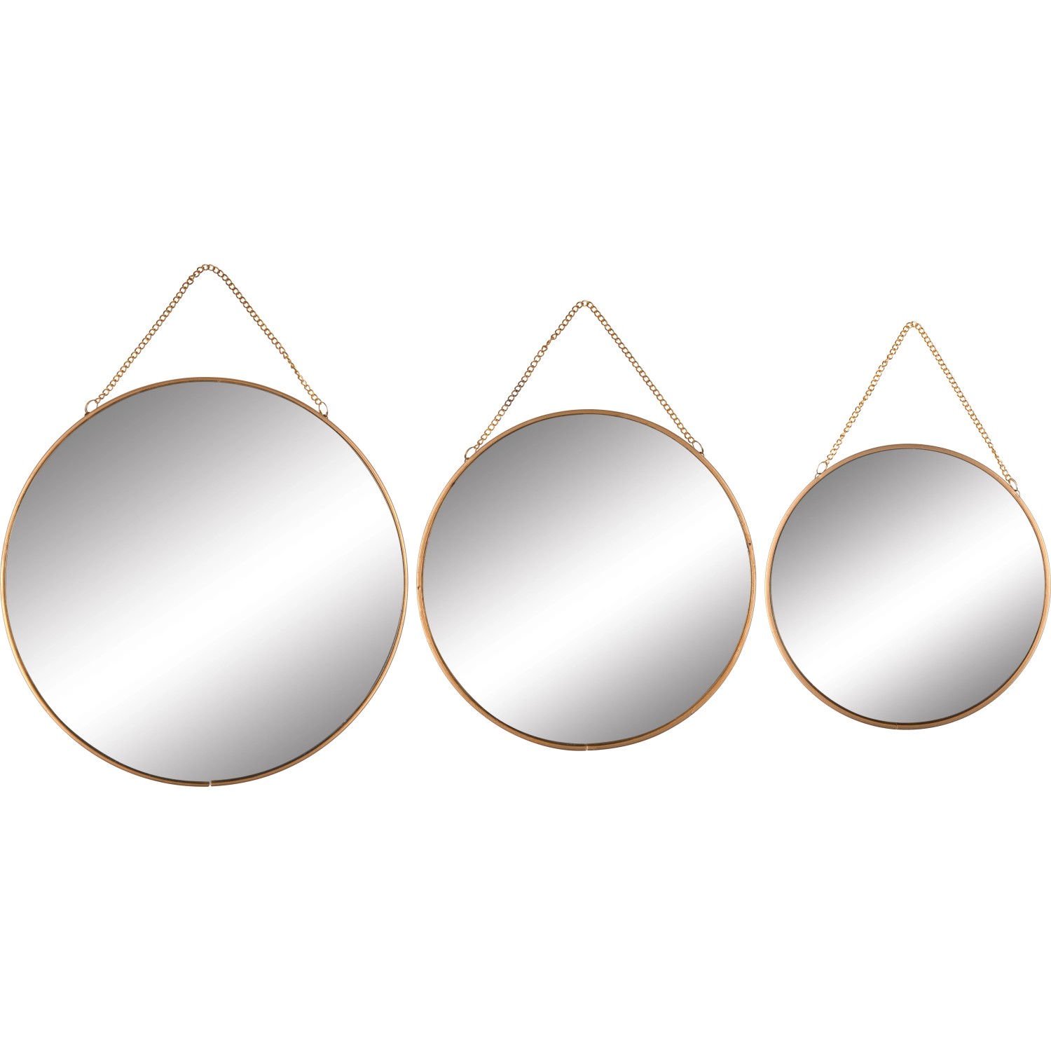 Súprava nástenných zrkadiel Safari Lodge kov zlatá 3-dielna Súprava nástenných zrkadiel Safari Lodge kov zlatá 3-dielna