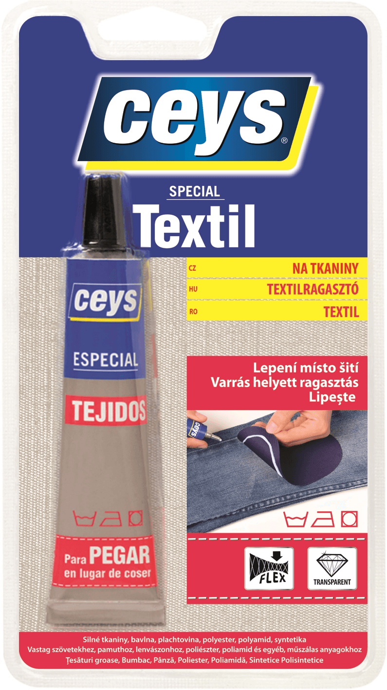 Ceys Lepidlo na tkaniny SPECIAL TEXTIL 30 ml Ceys Lepidlo na tkaniny SPECIAL TEXTIL 30 ml