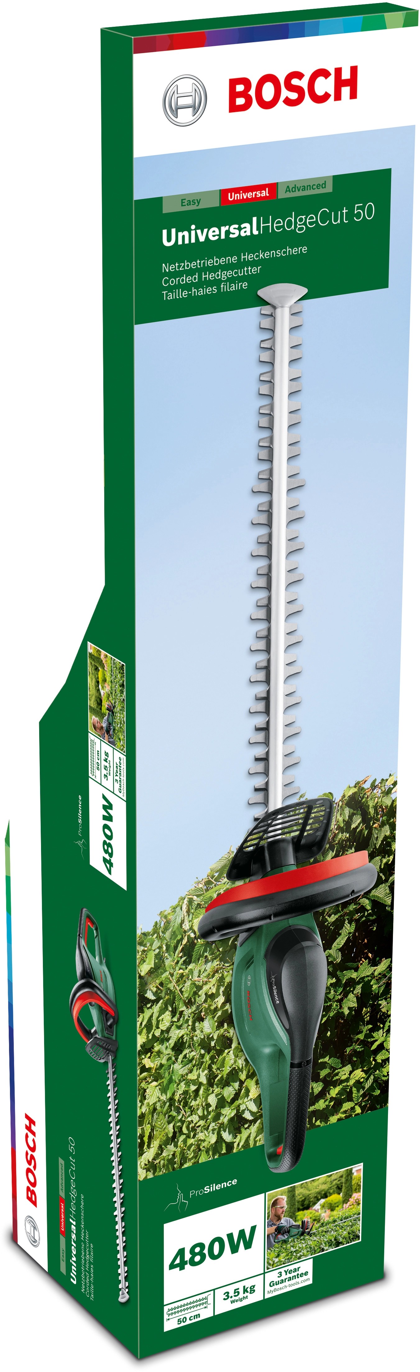 Bosch Elektrické nožnice na živý plot UniversalHedgeCut 50 Bosch Elektrické nožnice na živý plot UniversalHedgeCut 50