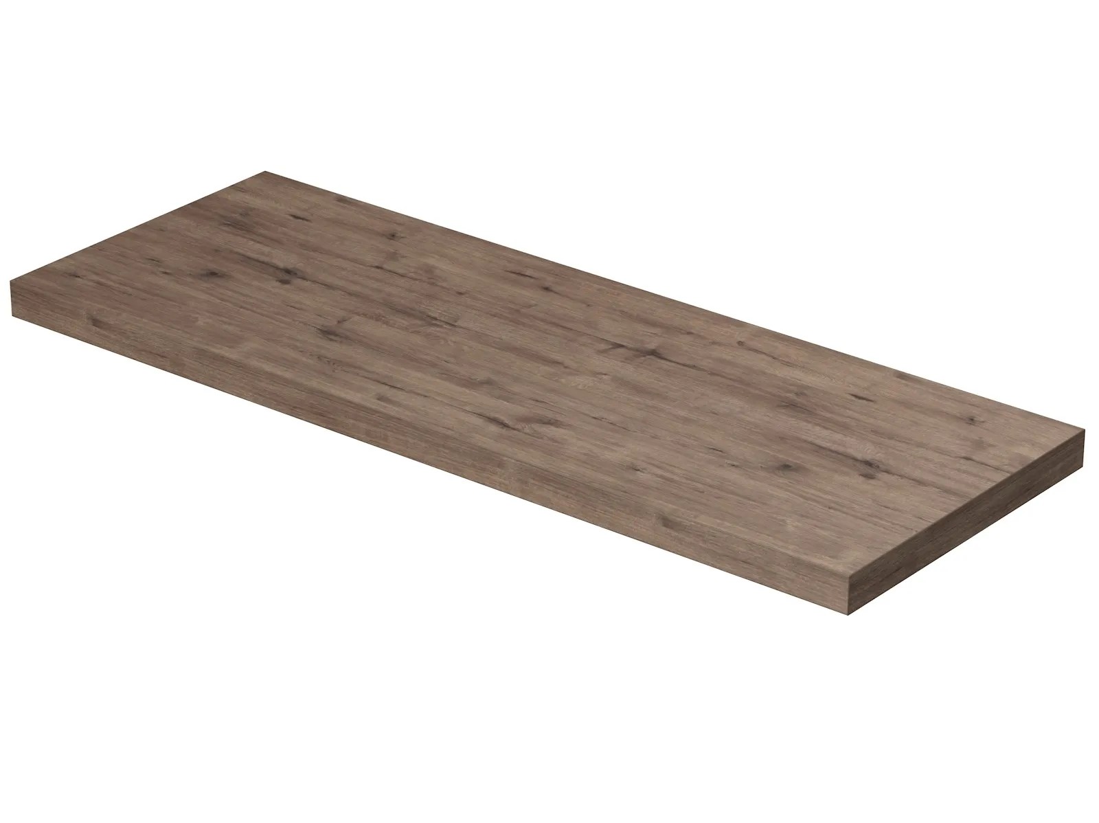 INTEDOOR Umývadlová doska BEE bez výrezu, š. 140 cm, dub Wellington INTEDOOR Umývadlová doska BEE bez výrezu, š. 140 cm, dub Wellington