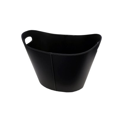 FIREFIX Kožený kôš na krbové drevo, čierna, 39 x 46 x 31 cm FIREFIX Kožený kôš na krbové drevo, čierna, 39 x 46 x 31 cm