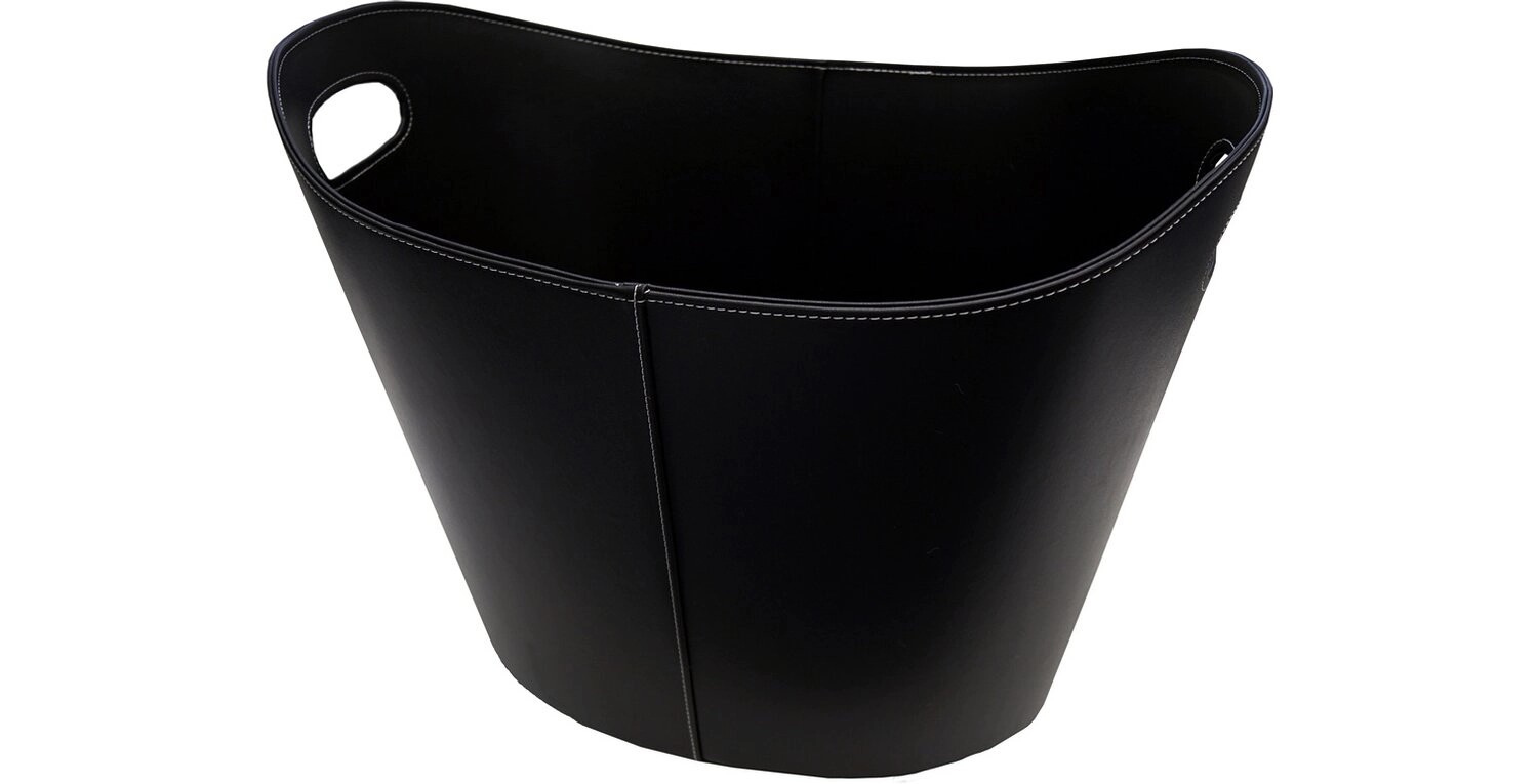 FIREFIX Kožený kôš na krbové drevo, čierna, 39 x 46 x 31 cm FIREFIX Kožený kôš na krbové drevo, čierna, 39 x 46 x 31 cm