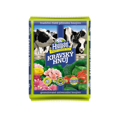 Hoštické hnojivo Kravský hnoj granulovaný 10 kg Hoštické hnojivo Kravský hnoj granulovaný 10 kg