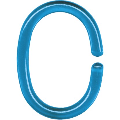 Kleine Wolke Krúžky pre sprchový záves tyrkysové, 12 ks Kleine Wolke Krúžky pre sprchový záves tyrkysové, 12 ks