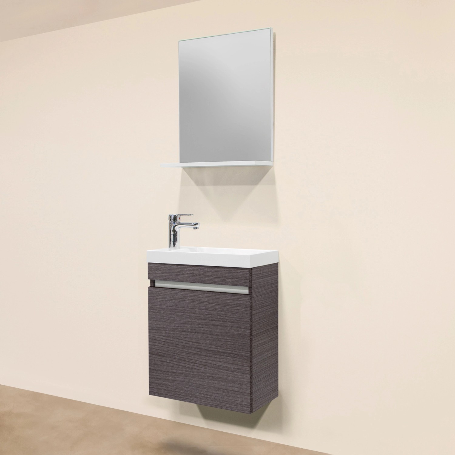 Sanotechnik Súprava kúpeľňového nábytku Nora 48 dub strieborný Sanotechnik Súprava kúpeľňového nábytku Nora 48 dub strieborný