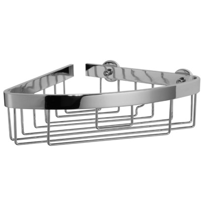 tesa Rohový košík do sprchy Aluxx malý, chróm, 87 x 205 x 210 mm tesa Rohový košík do sprchy Aluxx malý, chróm, 87 x 205 x 210 mm