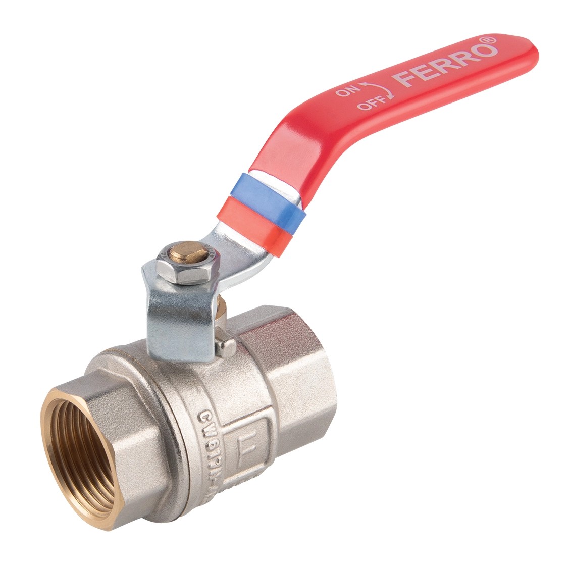 Ferro Guľový plnoprietočný kohút KFP2, páka MM 3/4" Ferro Guľový plnoprietočný kohút KFP2, páka MM 3/4"