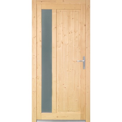 PANTO Drevené vedľajšie vchodové dvere NET-510 prírodný smrek, 88 x 200 cm, P PANTO Drevené vedľajšie vchodové dvere NET-510 prírodný smrek, 88 x 200 cm, P