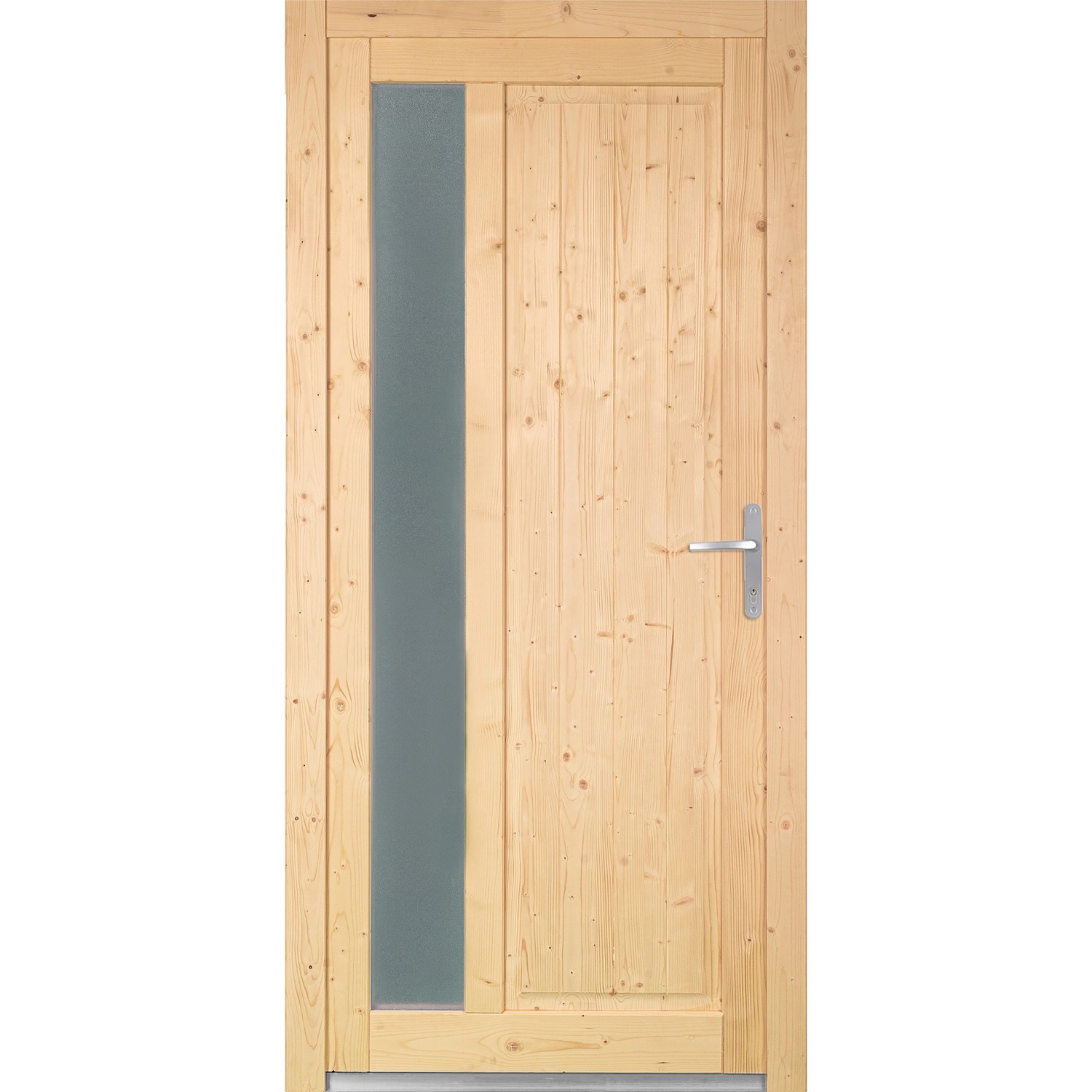 PANTO Drevené vedľajšie vchodové dvere NET-510 prírodný smrek, 88 x 200 cm, P PANTO Drevené vedľajšie vchodové dvere NET-510 prírodný smrek, 88 x 200 cm, P