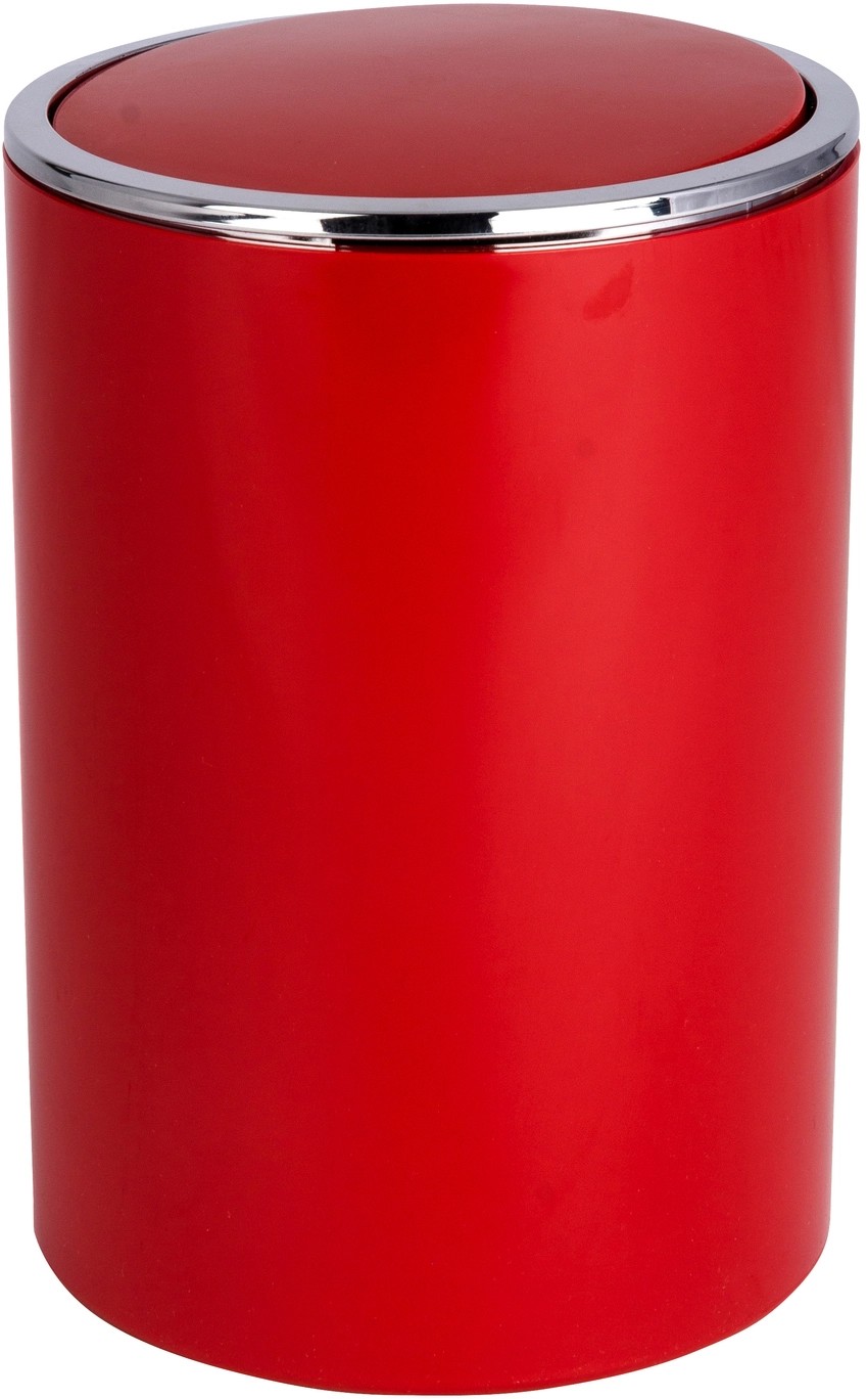 Wenko Kozmetický odpadkový kôš s výkyvným vekom Inca, červená, 5 l Wenko Kozmetický odpadkový kôš s výkyvným vekom Inca, červená, 5 l