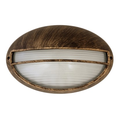 Rabalux Vonkajšie nástenné svietidlo Hektor 1, IP54, antická zlatá, 32 x 20,6 cm Rabalux Vonkajšie nástenné svietidlo Hektor 1, IP54, antická zlatá, 32 x 20,6 cm