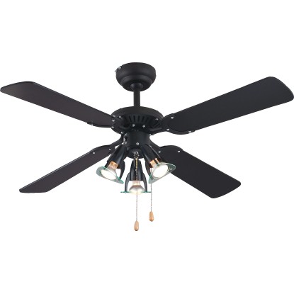 CMI Stropný ventilátor Corfu čierny CMI Stropný ventilátor Corfu čierny