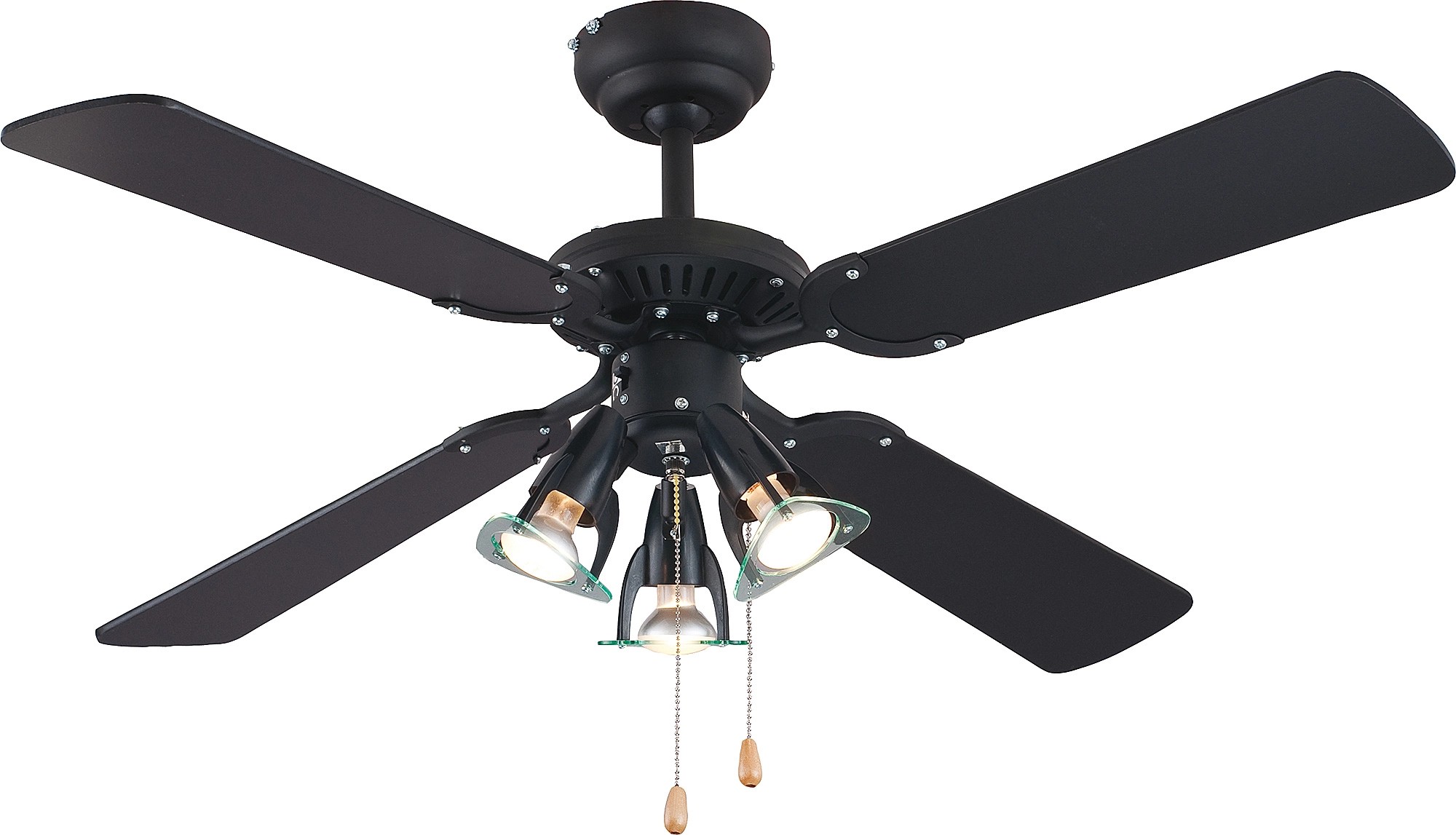 CMI Stropný ventilátor Corfu čierny CMI Stropný ventilátor Corfu čierny