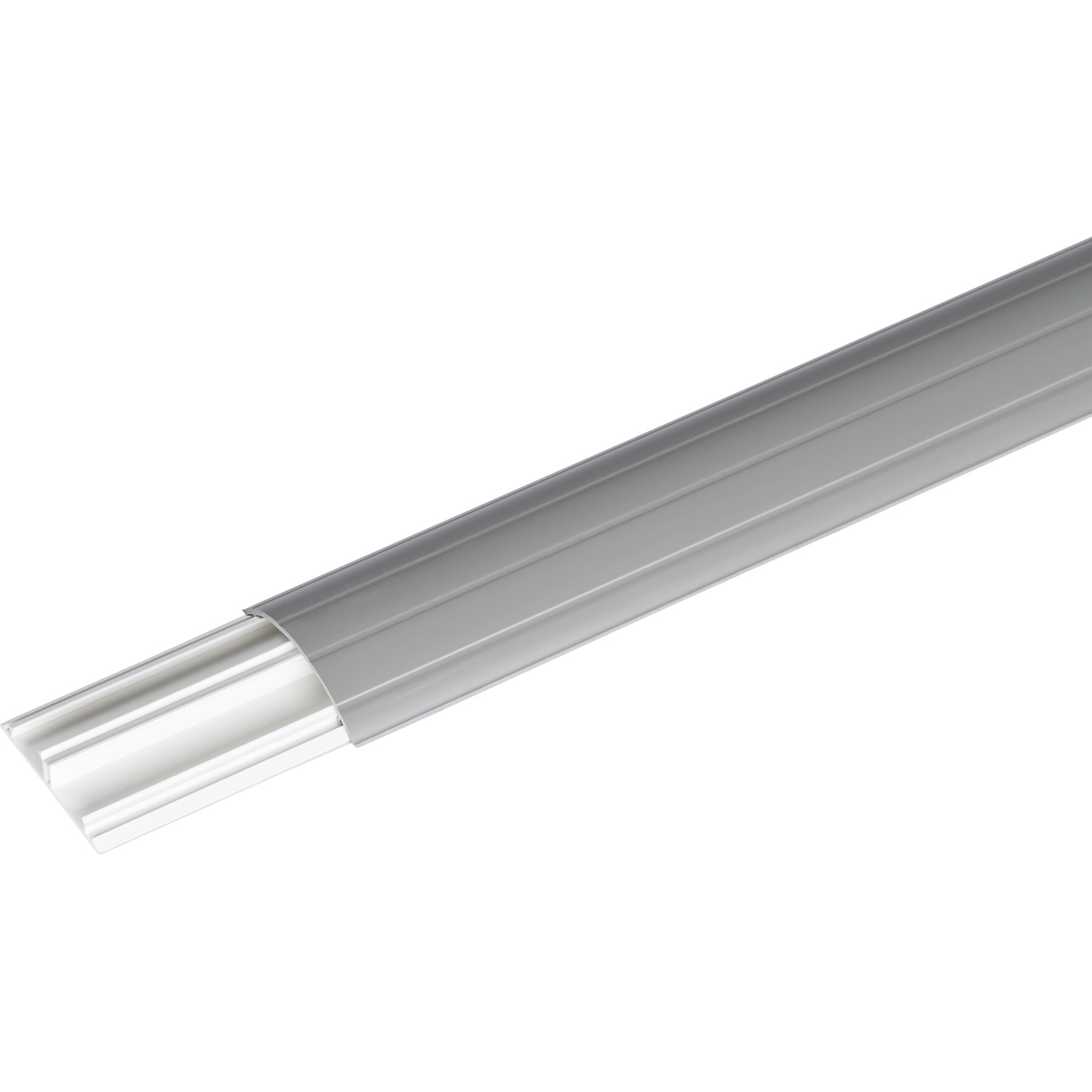 Podlahový kanál 50 mm x 12 mm, dĺžka 2 m sivý Podlahový kanál 50 mm x 12 mm, dĺžka 2 m sivý