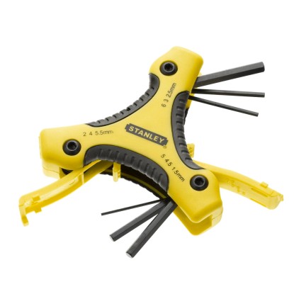 Stanley Vrecková súprava zástrčných inbus kľúčov 1,5-6 mm Stanley Vrecková súprava zástrčných inbus kľúčov 1,5-6 mm
