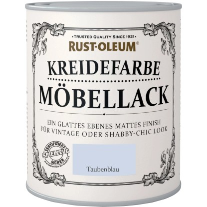 Rust-Oleum Kriedová farba na nábytok, prášková modrá matná, 750 ml Rust-Oleum Kriedová farba na nábytok, prášková modrá matná, 750 ml