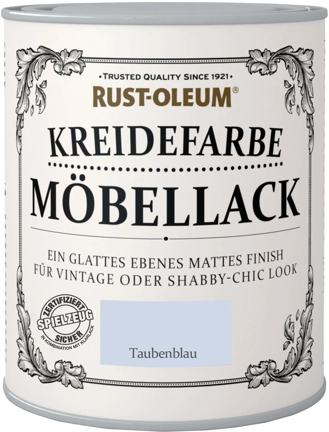 Rust-Oleum Kriedová farba na nábytok, prášková modrá matná, 750 ml Rust-Oleum Kriedová farba na nábytok, prášková modrá matná, 750 ml