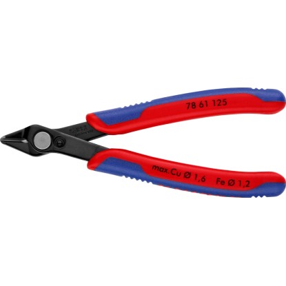 Knipex Kliešte pre elektroniku Electronic Super Knips ESD, brunýrované, 125 mm Knipex Kliešte pre elektroniku Electronic Super Knips ESD, brunýrované, 125 mm