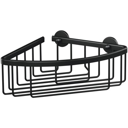 tesa Rohový košík do sprchy Aluxx, matná čierna, 92 x 202 x 207 mm tesa Rohový košík do sprchy Aluxx, matná čierna, 92 x 202 x 207 mm