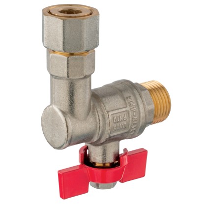 Ferro Rohový guľový kohút KFM1SGPK, ku kotlom 1/2" Ferro Rohový guľový kohút KFM1SGPK, ku kotlom 1/2"