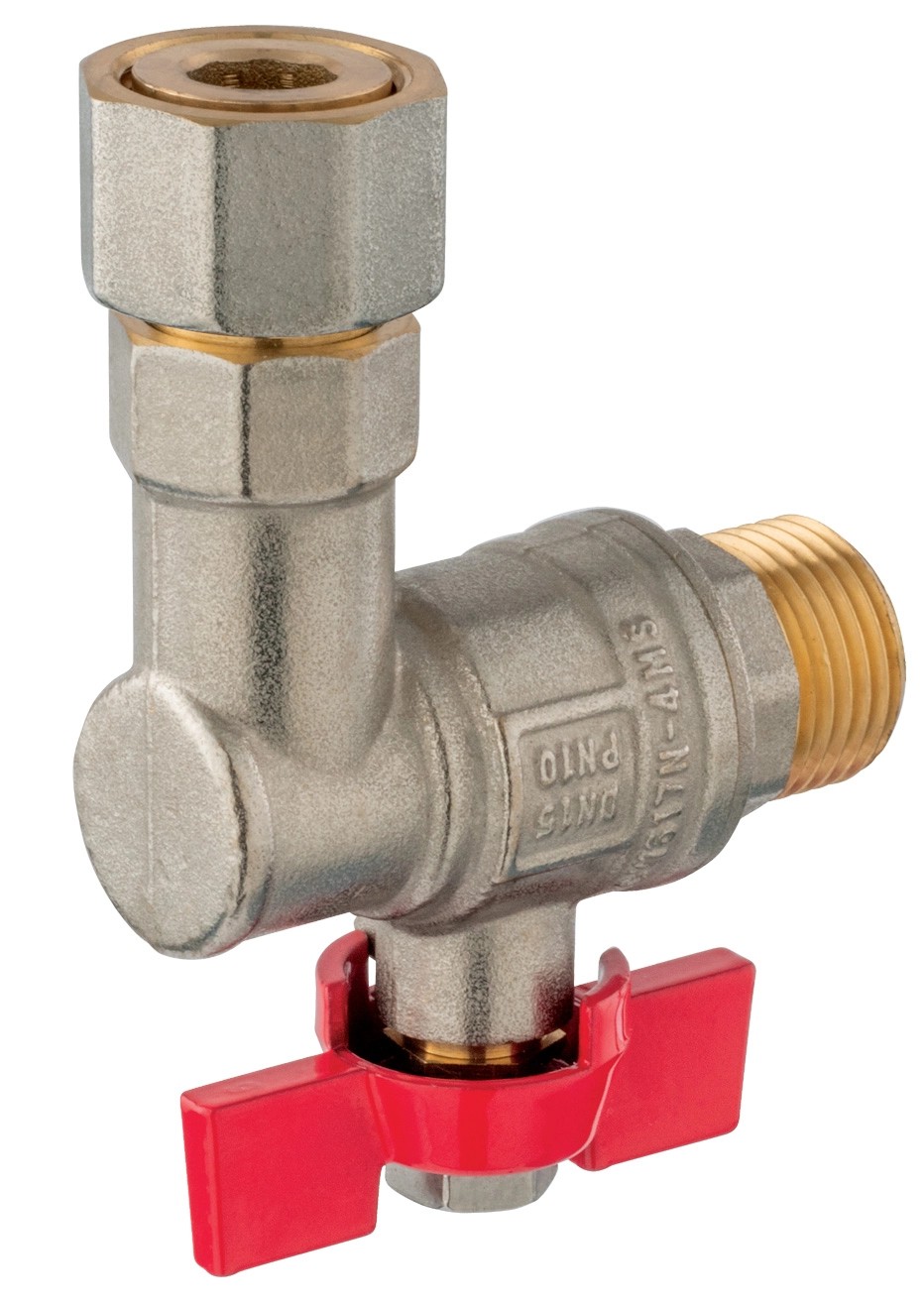 Ferro Rohový guľový kohút KFM1SGPK, ku kotlom 1/2" Ferro Rohový guľový kohút KFM1SGPK, ku kotlom 1/2"