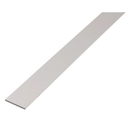 Plochá tyč 3 mm x 60 mm x 1000 mm strieborná eloxovaná Plochá tyč 3 mm x 60 mm x 1000 mm strieborná eloxovaná