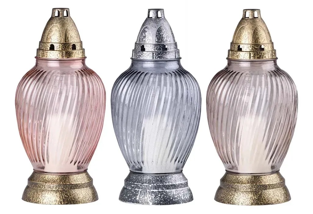 Náhrobná sviečka vrátane náplne, rôzne farby, 1 ks, 28 x 14 cm Náhrobná sviečka vrátane náplne, rôzne farby, 1 ks, 28 x 14 cm