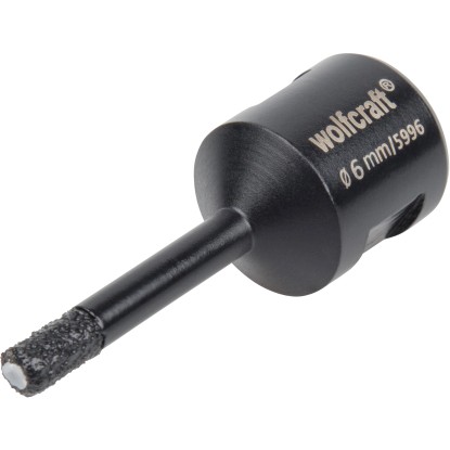 Wolfcraft Diamantový vrták Ceramic pre uhlovú brúsku priemer 6 mm Wolfcraft Diamantový vrták Ceramic pre uhlovú brúsku priemer 6 mm