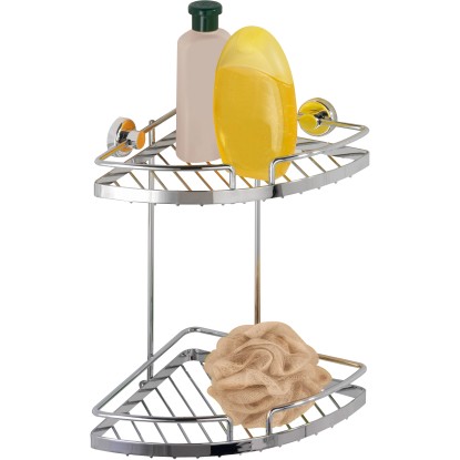 Wenko Rohová polica Sion, 2-poschodová, bez vŕtania Wenko Rohová polica Sion, 2-poschodová, bez vŕtania