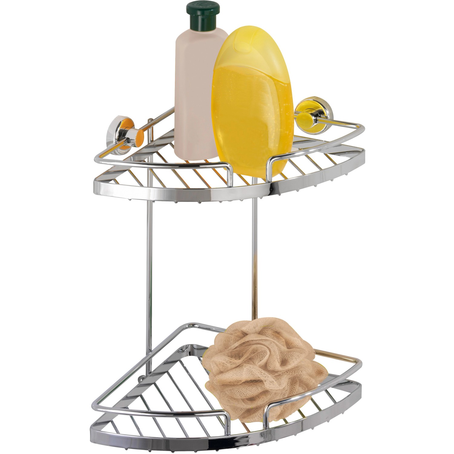 Wenko Rohová polica Sion, 2-poschodová, bez vŕtania Wenko Rohová polica Sion, 2-poschodová, bez vŕtania