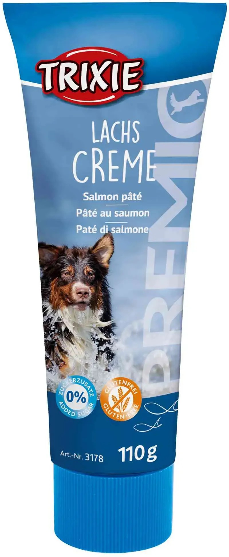 Trixie Maškrta pre psov Premio lososový krém 110 g Trixie Maškrta pre psov Premio lososový krém 110 g