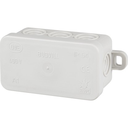 Rozbočovacia krabica na omietku 75 mm x 45 mm sivá IP54 Rozbočovacia krabica na omietku 75 mm x 45 mm sivá IP54