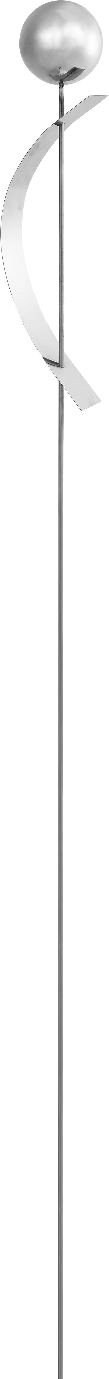 Zapichovacia záhradná dekorácia s guľou strieborná 125 cm Zapichovacia záhradná dekorácia s guľou strieborná 125 cm