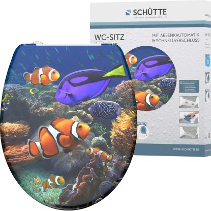 Eisl WC doska Sea Life duroplast s automatickým sklápaním a rýchlouzáverom Eisl WC doska Sea Life duroplast s automatickým sklápaním a rýchlouzáverom