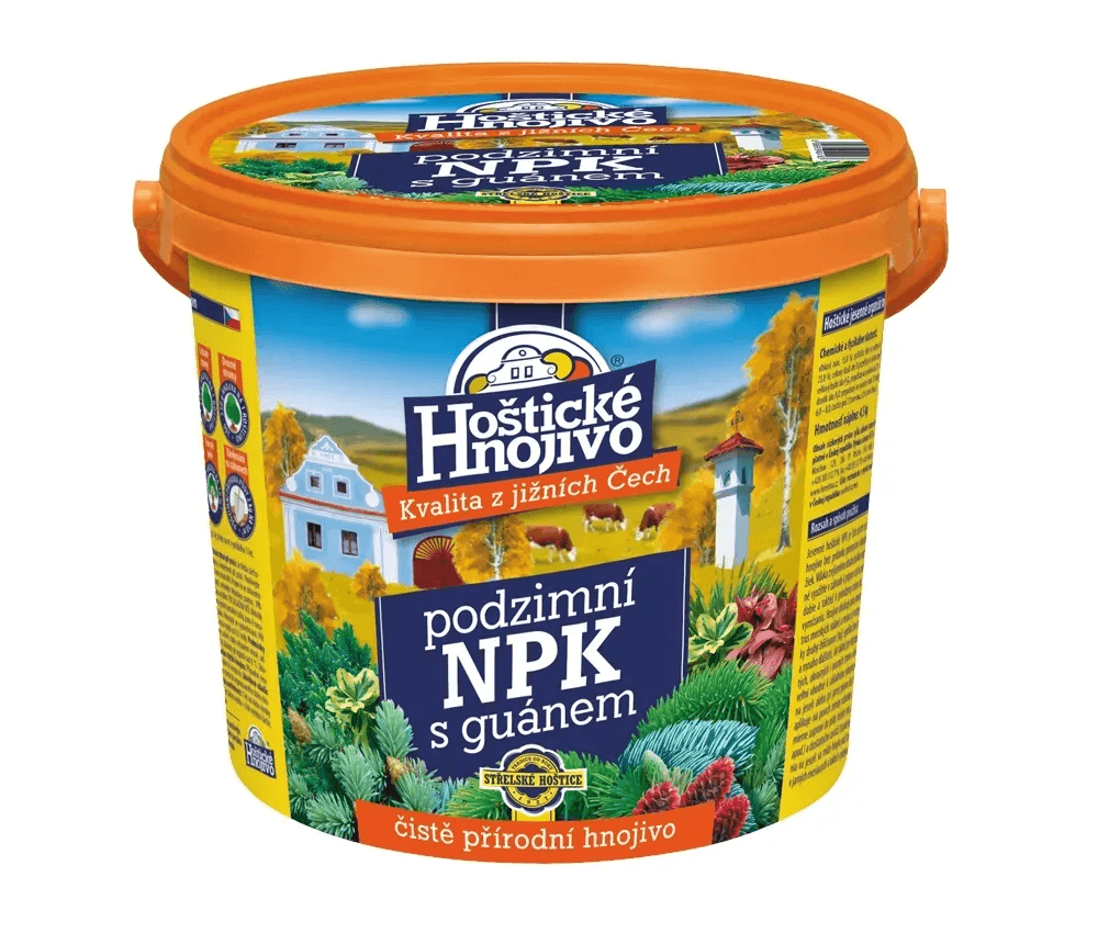 Hoštické hnojivo NPK jesenné s guánom 4,5 kg Hoštické hnojivo NPK jesenné s guánom 4,5 kg