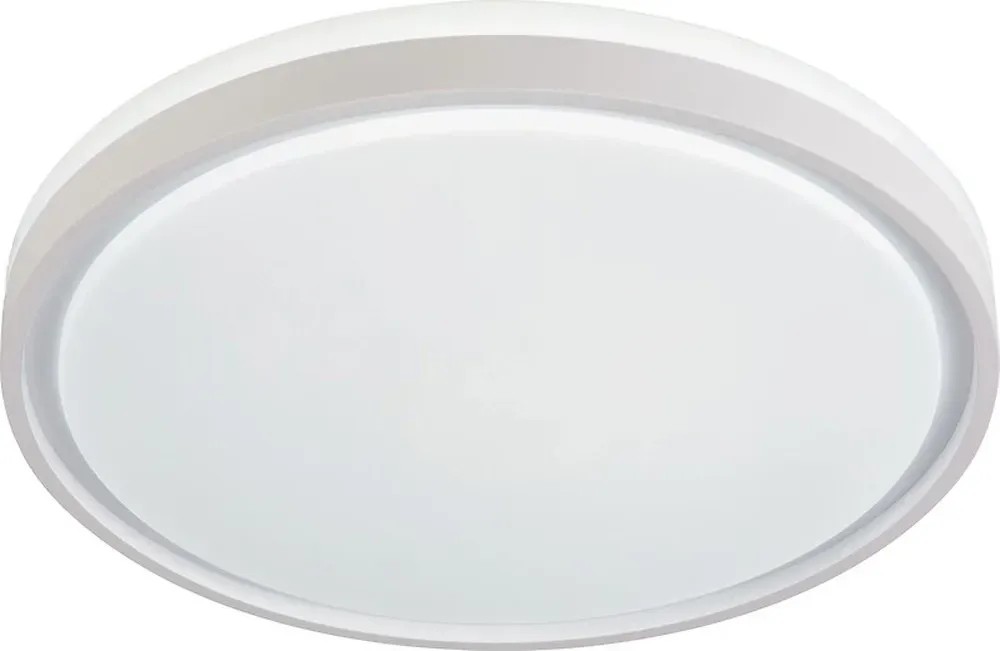 Biele okrúhle LED stropné svietidlo Angera, Ø 44,5 cm, pre vnútorné použitie. Biele okrúhle LED stropné svietidlo Angera, Ø 44,5 cm, pre vnútorné použitie.
