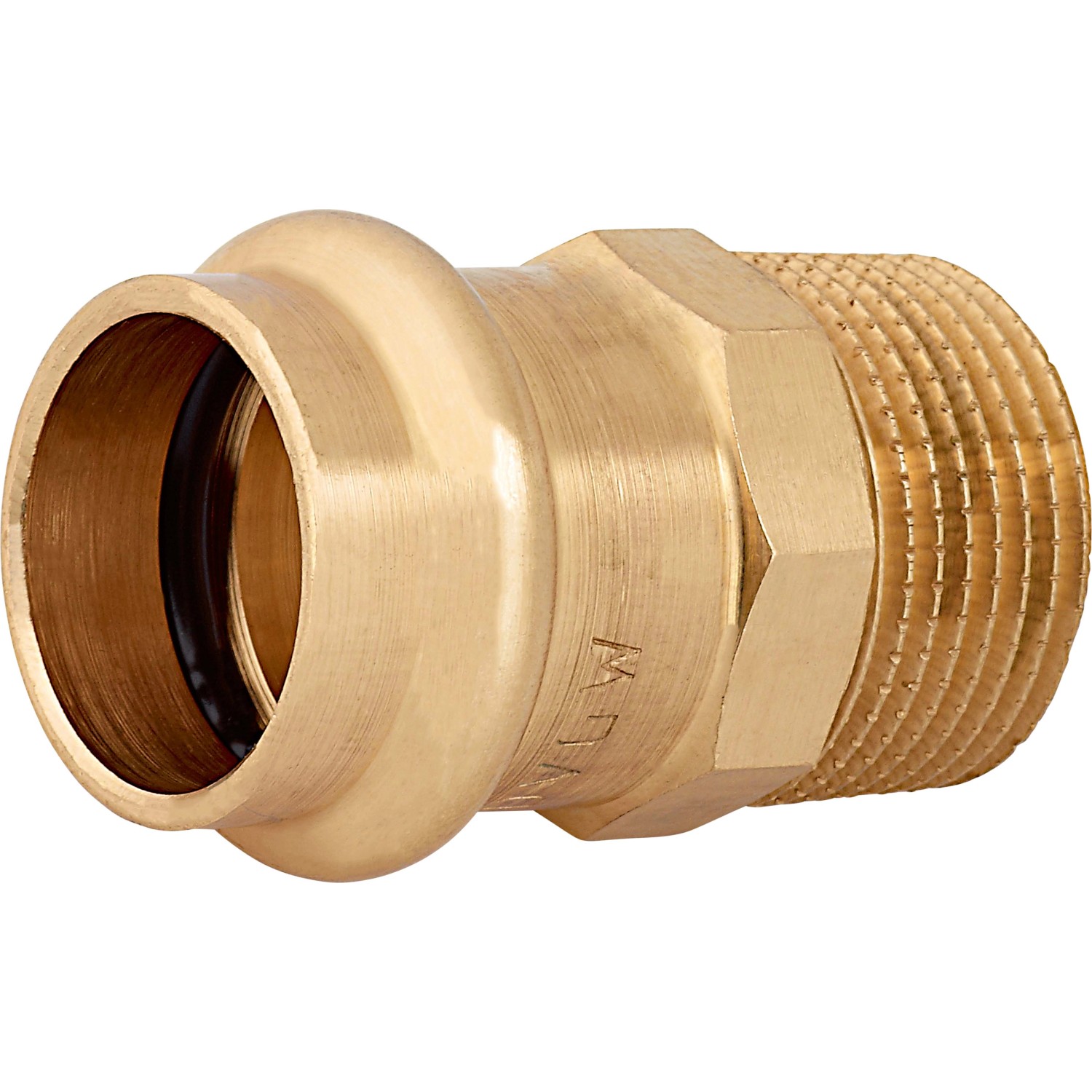 Prechodová vsuvka červená mosadz, pr. 22 mm x 26,4 mm (R 3/4), 1 ks Prechodová vsuvka červená mosadz, pr. 22 mm x 26,4 mm (R 3/4), 1 ks