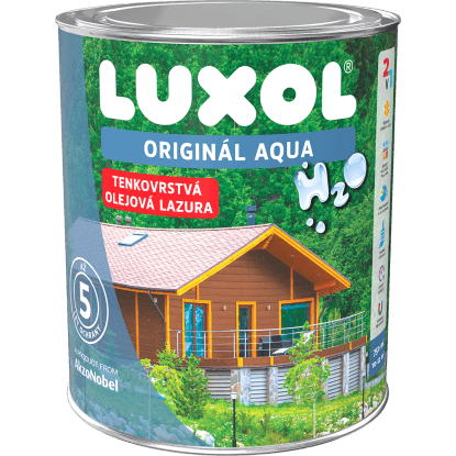 LUXOL Originál Tenkovrstvová olejová lazúra AQUA švédska červeň 0,75 l LUXOL Originál Tenkovrstvová olejová lazúra AQUA švédska červeň 0,75 l
